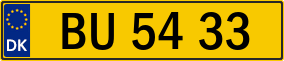 Trailer License Plate